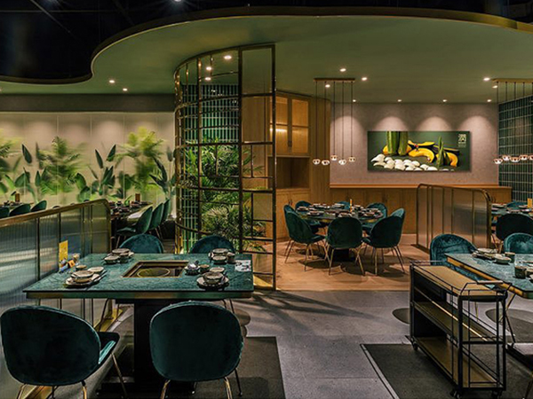 潤園四季火鍋店餐飲空間設計