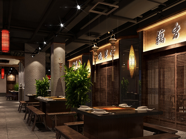 甘肅一品火鍋店餐飲空間設計
