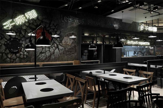 火鍋店現(xiàn)代簡(jiǎn)約風(fēng)格空間裝修設(shè)計(jì)